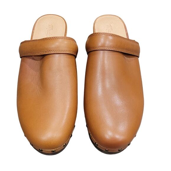 Madewell Cecily Clog Women's 9.5 Brown Leather Slip-On Round Toe Comfort - Picture 2 of 8